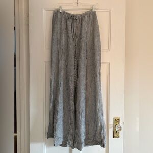 Striped Wide-Leg Pants